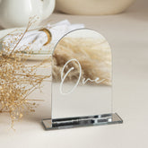 Mirror Copper Acrylic Table Numbers